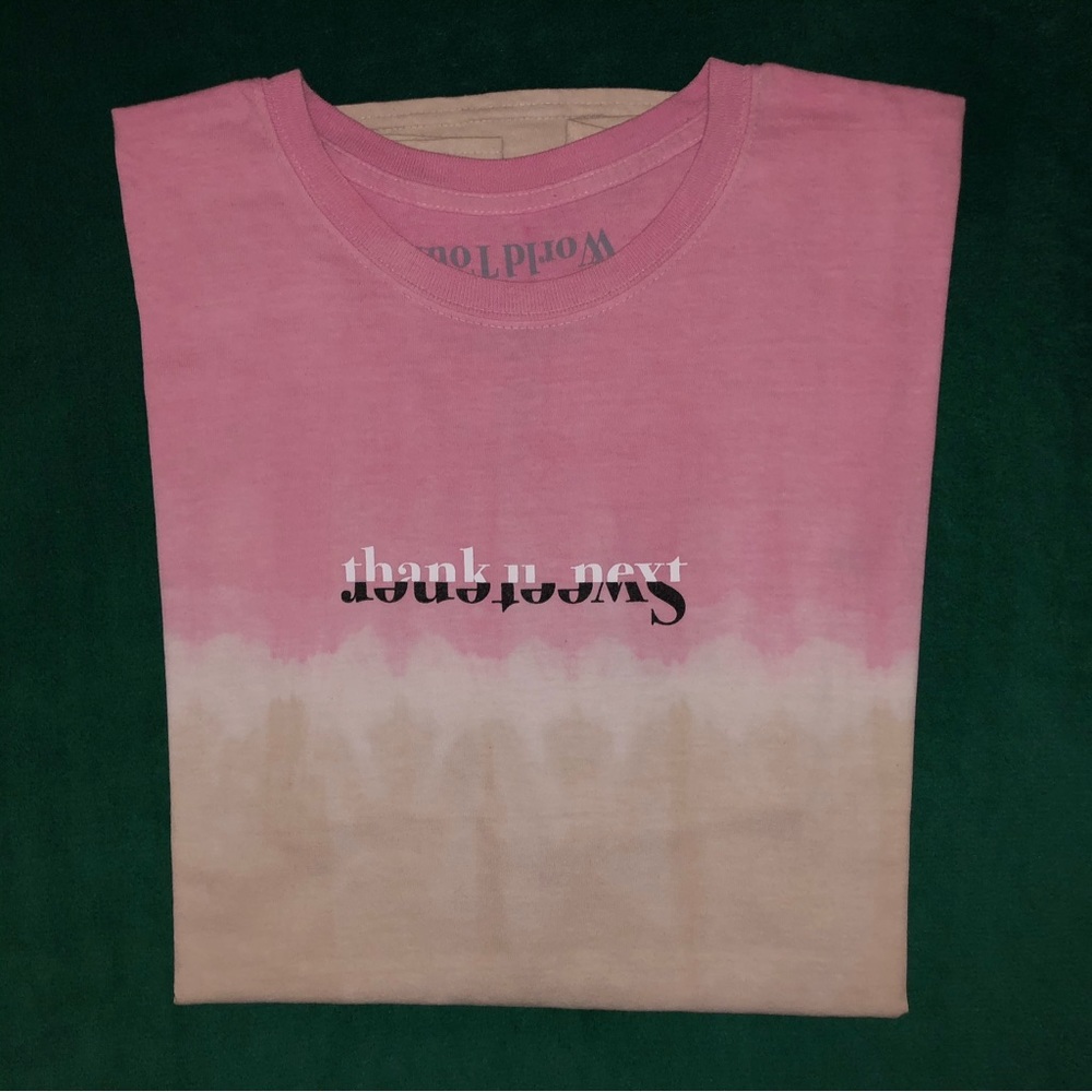 Ariana Grande Thank u, next/Sweetener Split Tie-Dye Tour T-Shirt